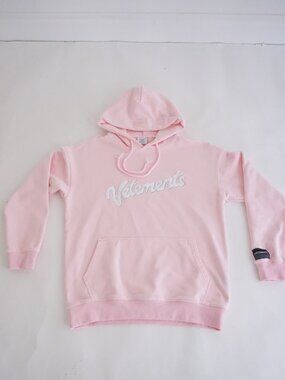 Vetements Demna Gvasalia Pink White Script Logo Limited Edition Streetwear S